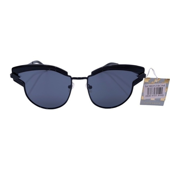 Karen Walker Superstars Felipe 1701412 Black Oversized Cat Eye Sunglasses 57mm main image 9